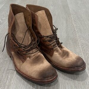 Men's Distressed Brown Leather Boots